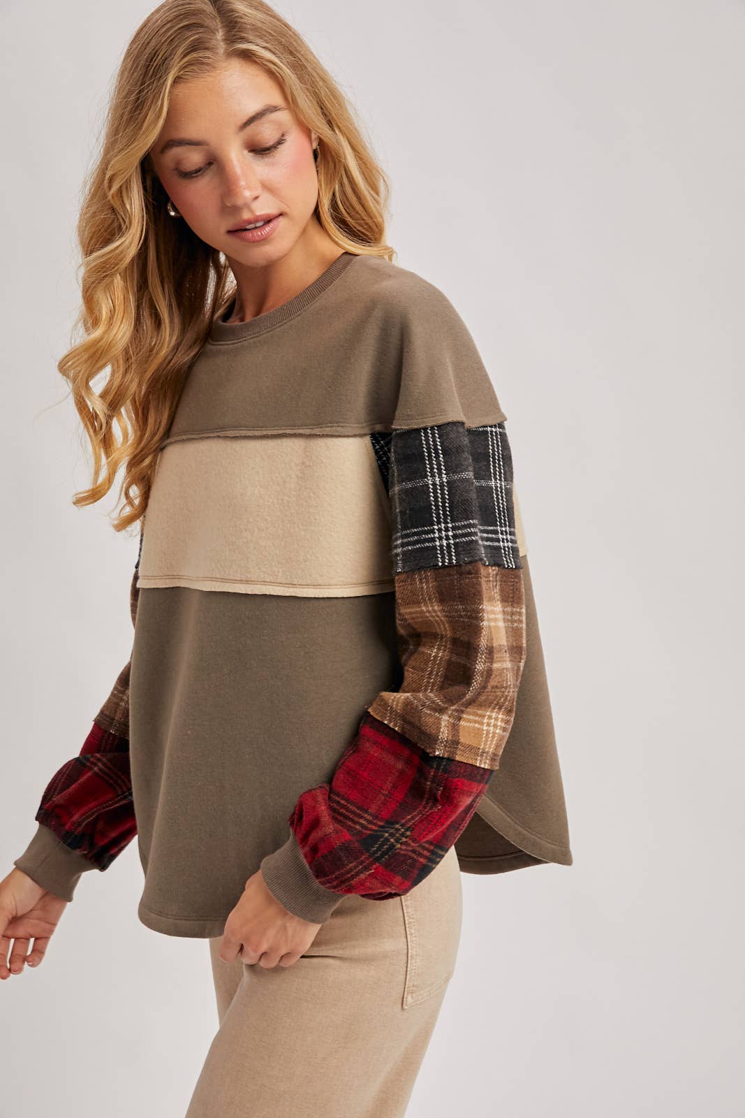 Plaid Pumpkin Patch Sweatshirt
