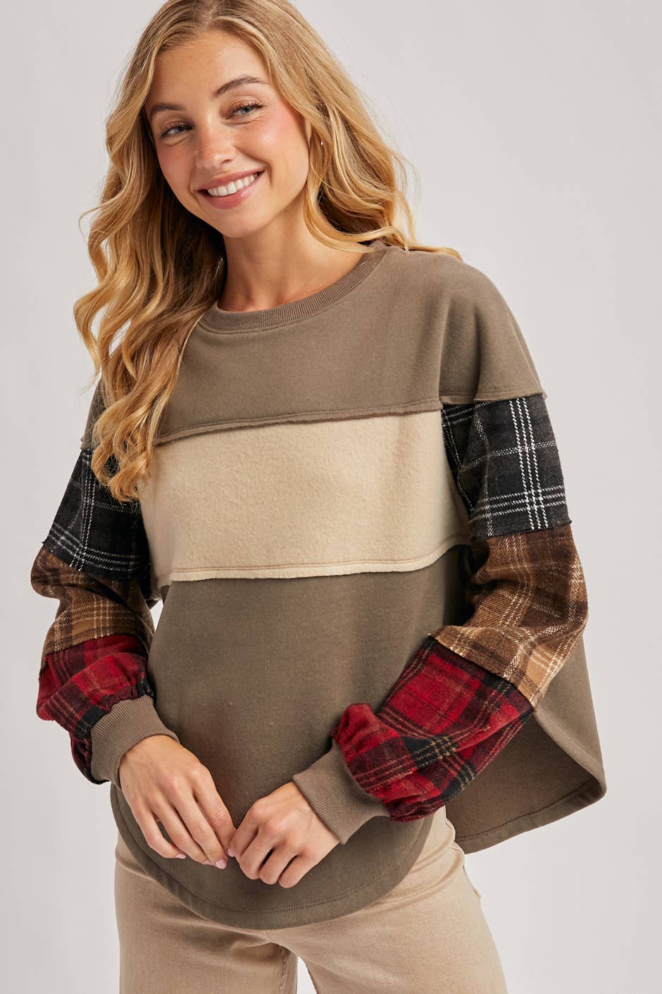 Plaid Pumpkin Patch Sweatshirt