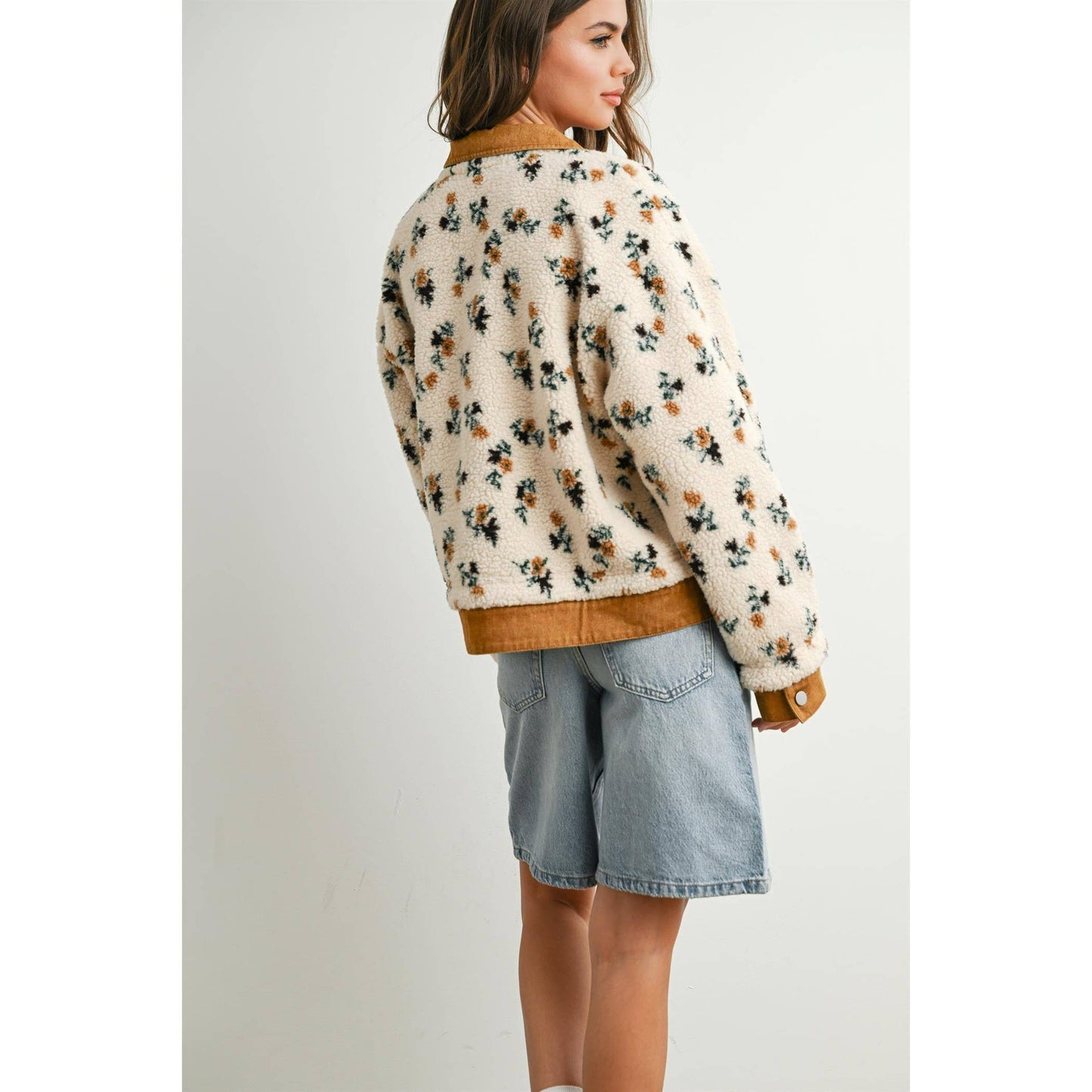 Floral Button-Down Jacket