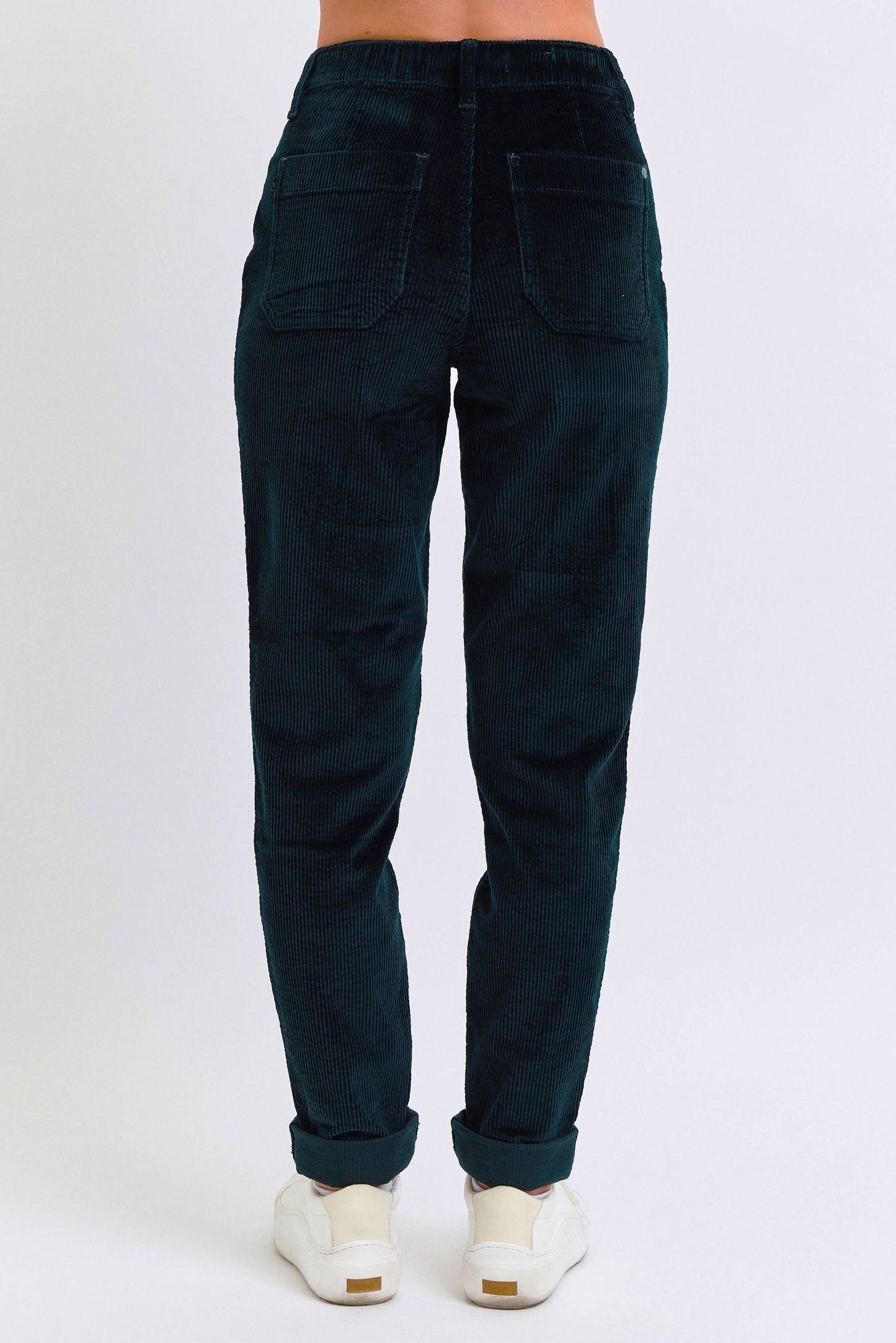 Emerald Corduroy Cuffed Jogger