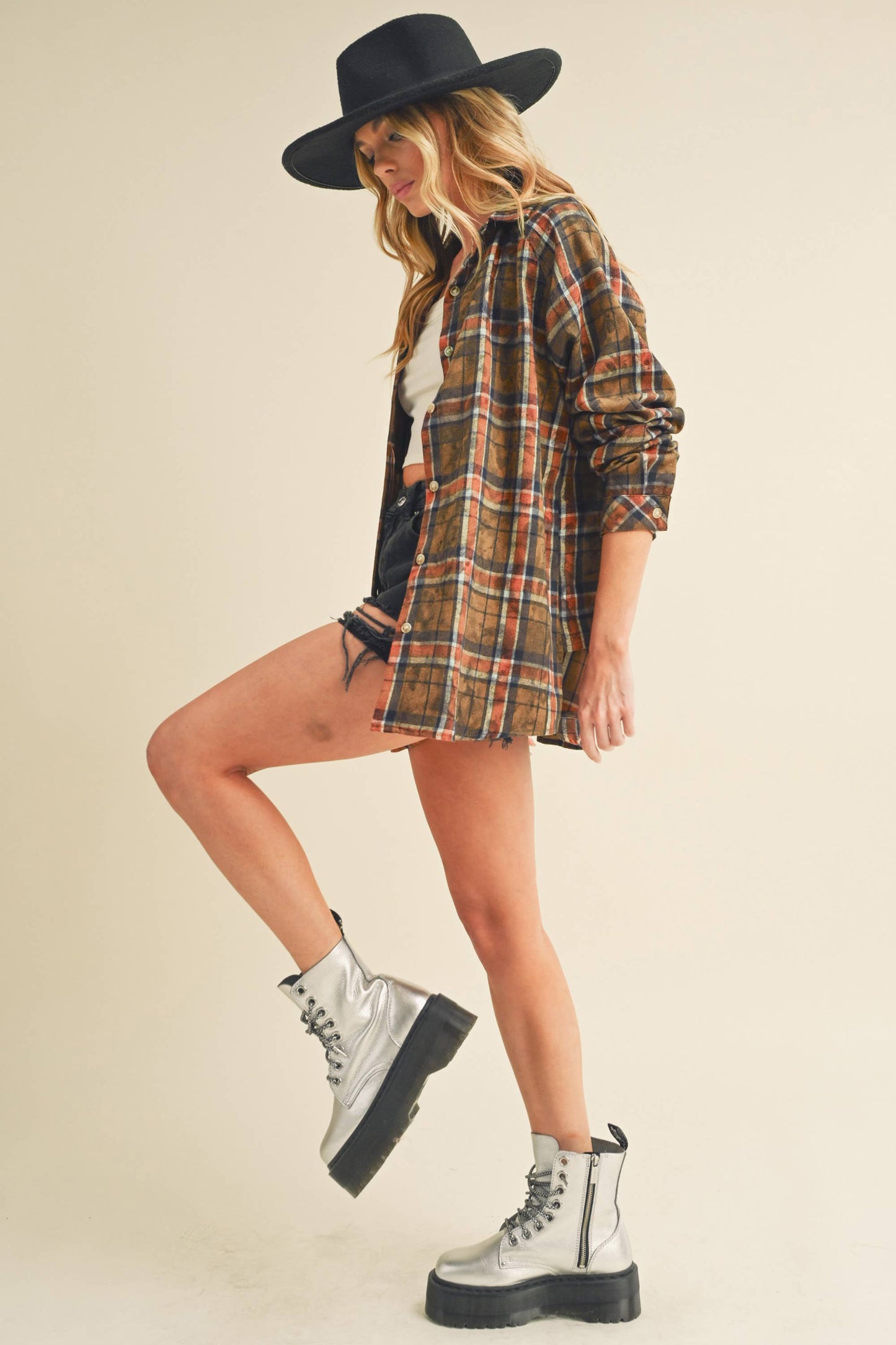 Laura Plaid Washed Flannel