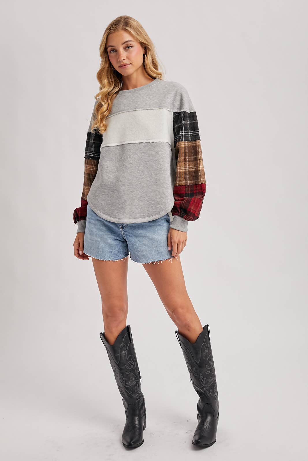 Plaid Pumpkin Patch Sweatshirt