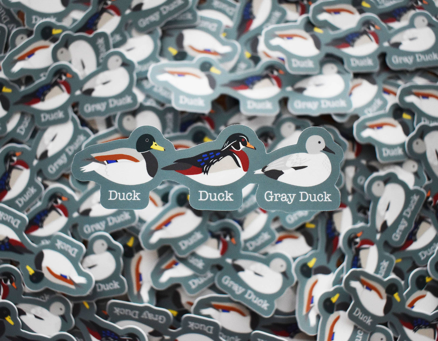Duck Duck Gray Duck Sticker