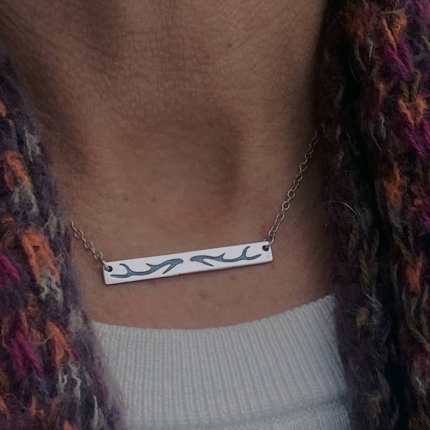 Antlers Bar Necklace