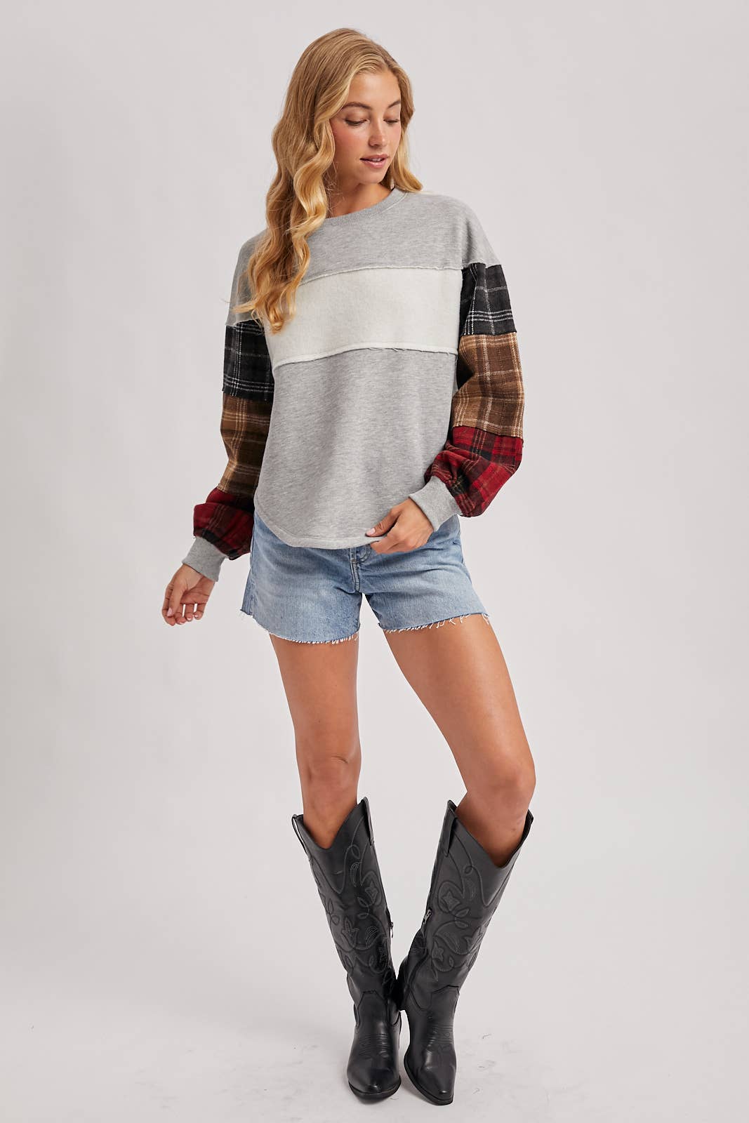 Plaid Pumpkin Patch Sweatshirt