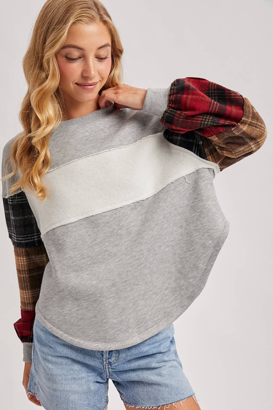 Plaid Pumpkin Patch Sweatshirt