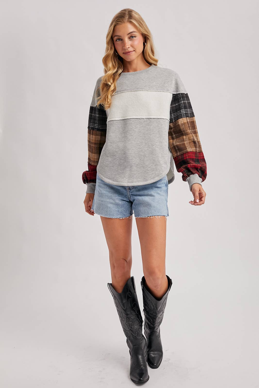 Plaid Pumpkin Patch Sweatshirt