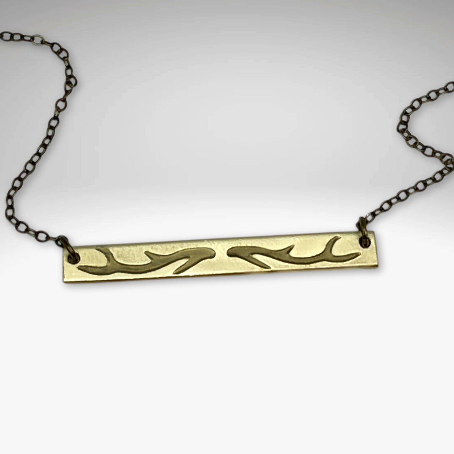 Antlers Bar Necklace