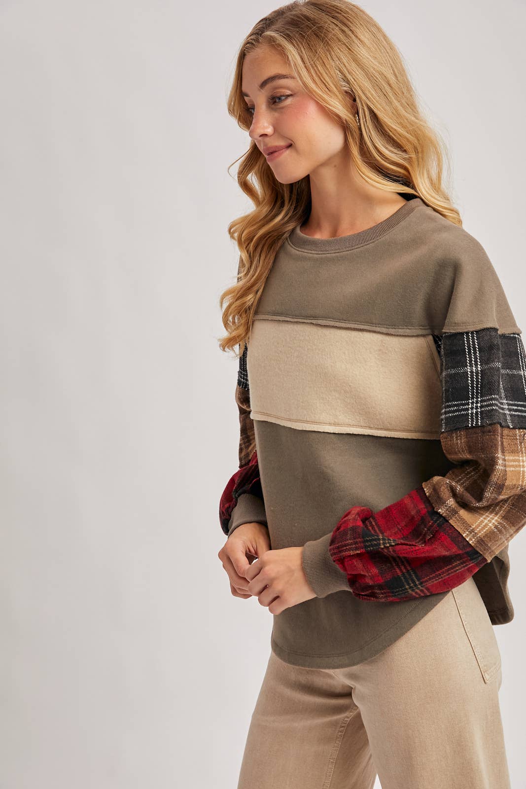 Plaid Pumpkin Patch Sweatshirt