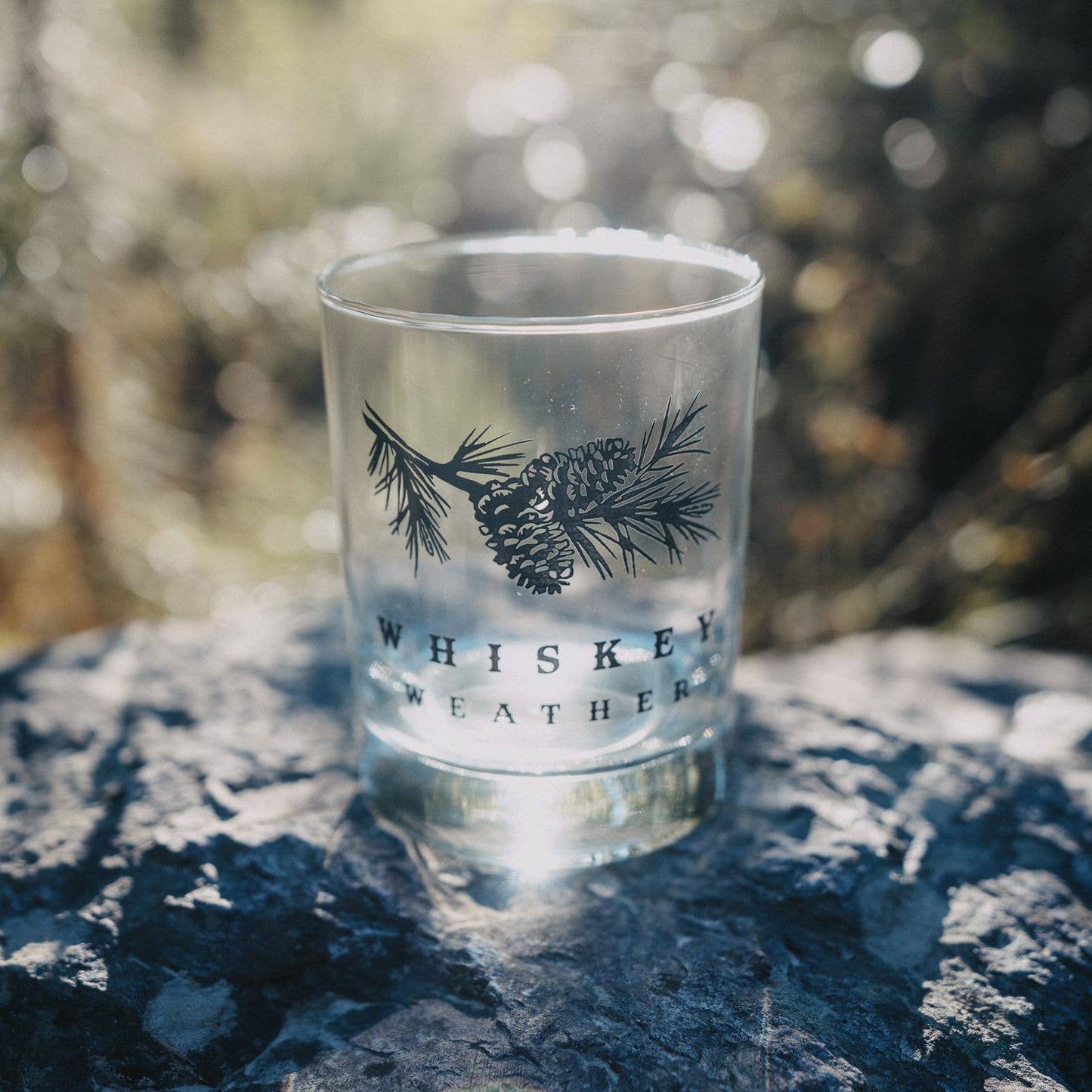 Whiskey Weather Rocks Glass