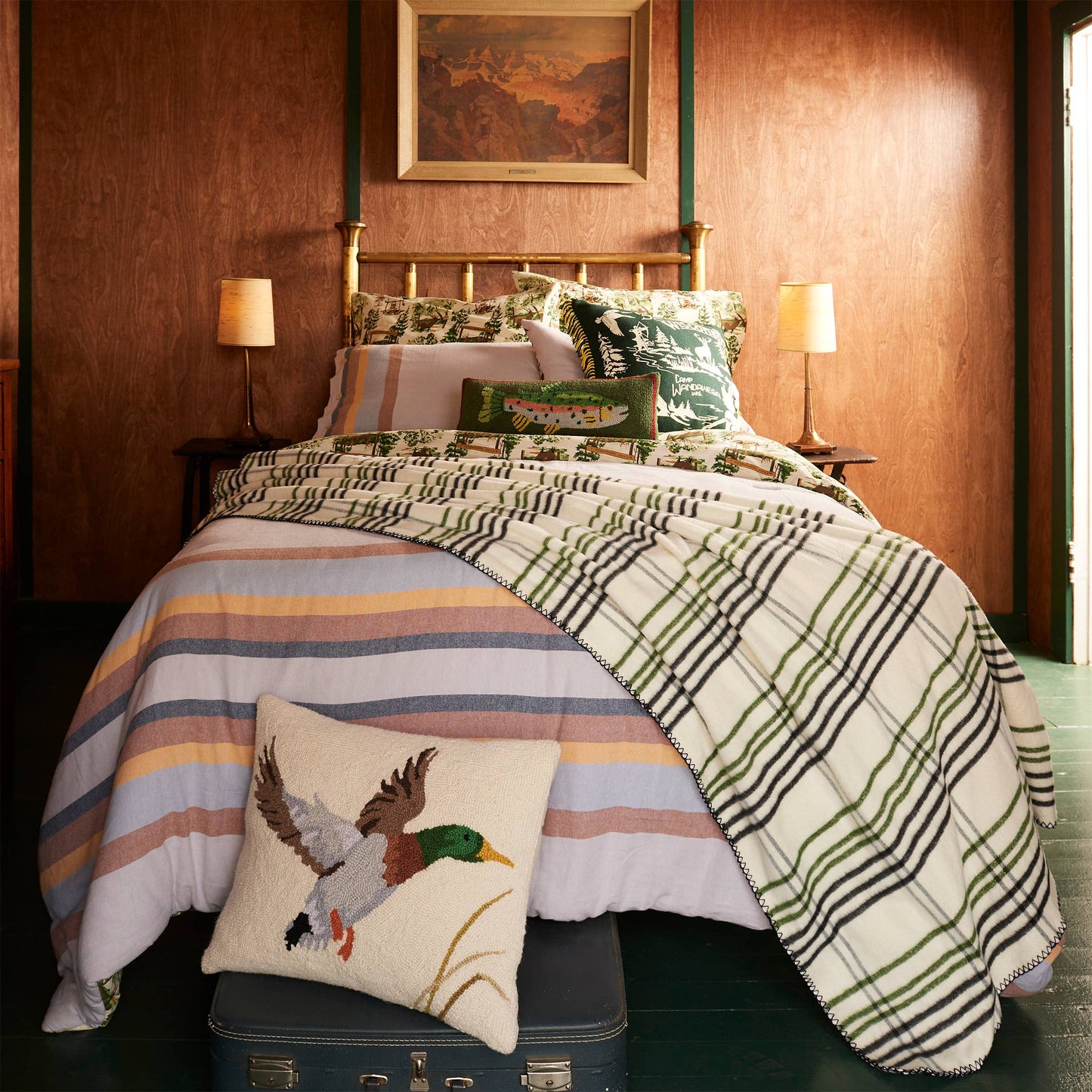 CAMP WANDAWEGA THROW BLANKET