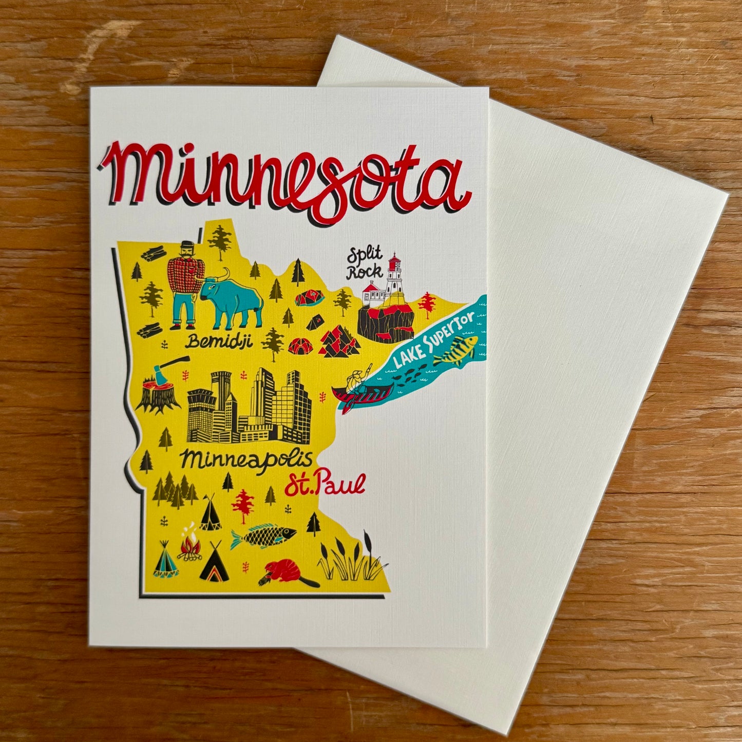 Minnesota Map Card