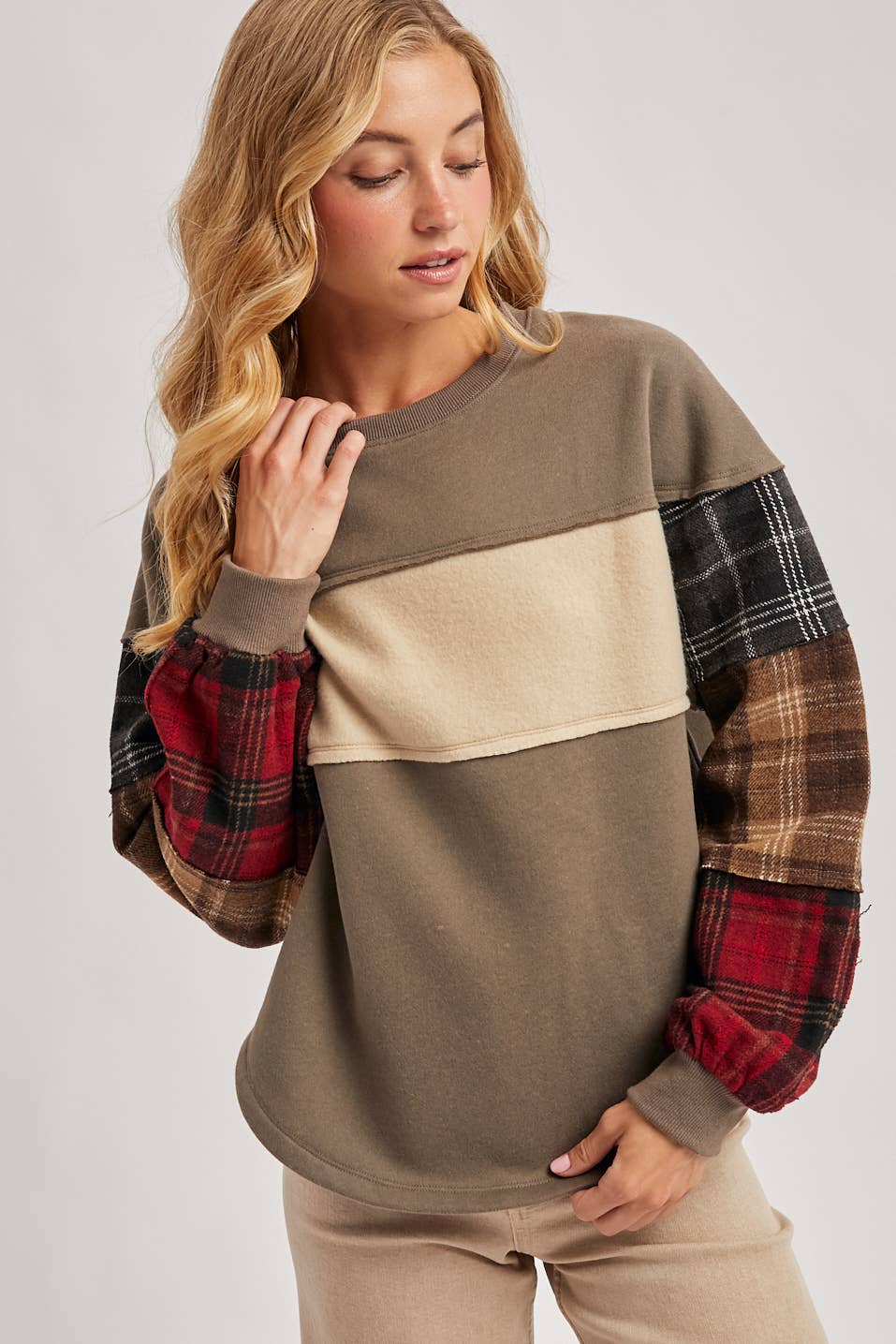 Plaid Pumpkin Patch Sweatshirt