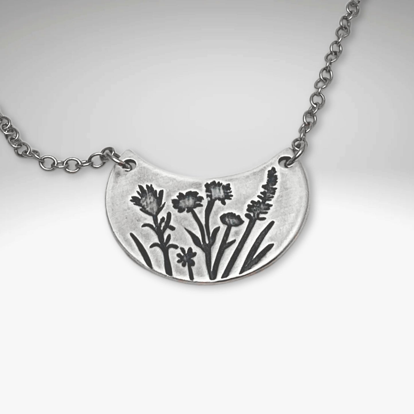 Wildflower Basket Necklace