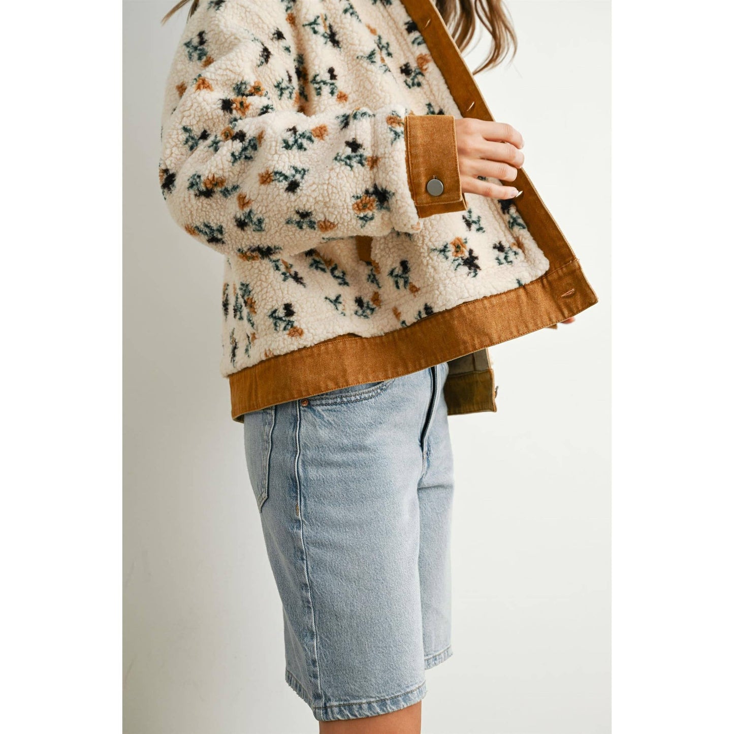 Floral Button-Down Jacket