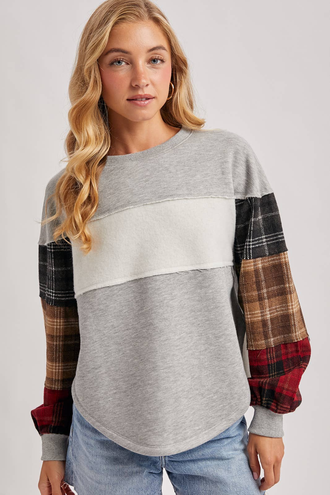 Plaid Pumpkin Patch Sweatshirt