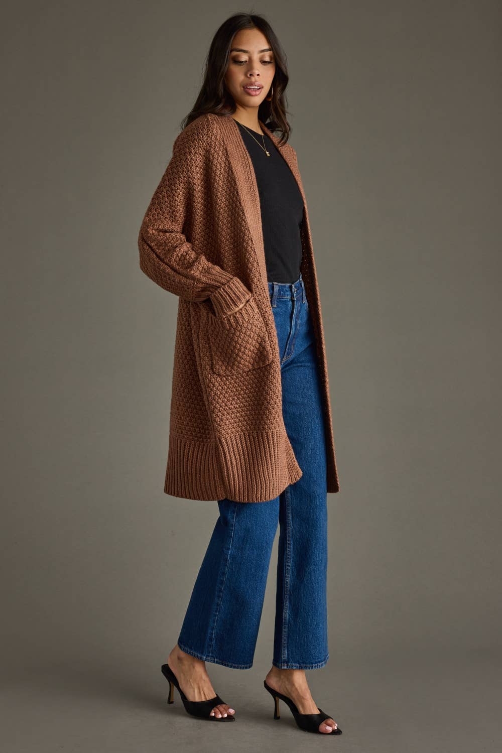 Brown Bear Knit Cardigan