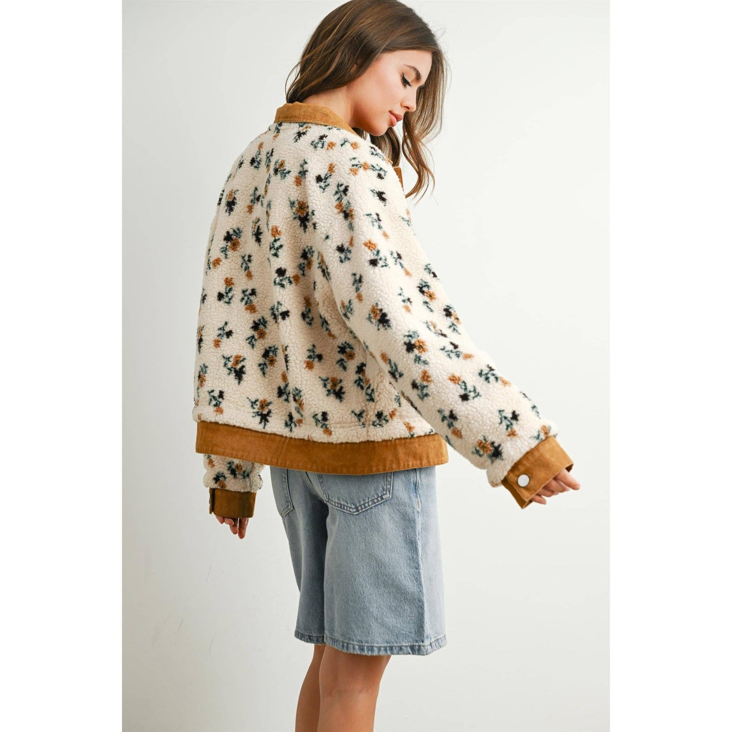Floral Button-Down Jacket