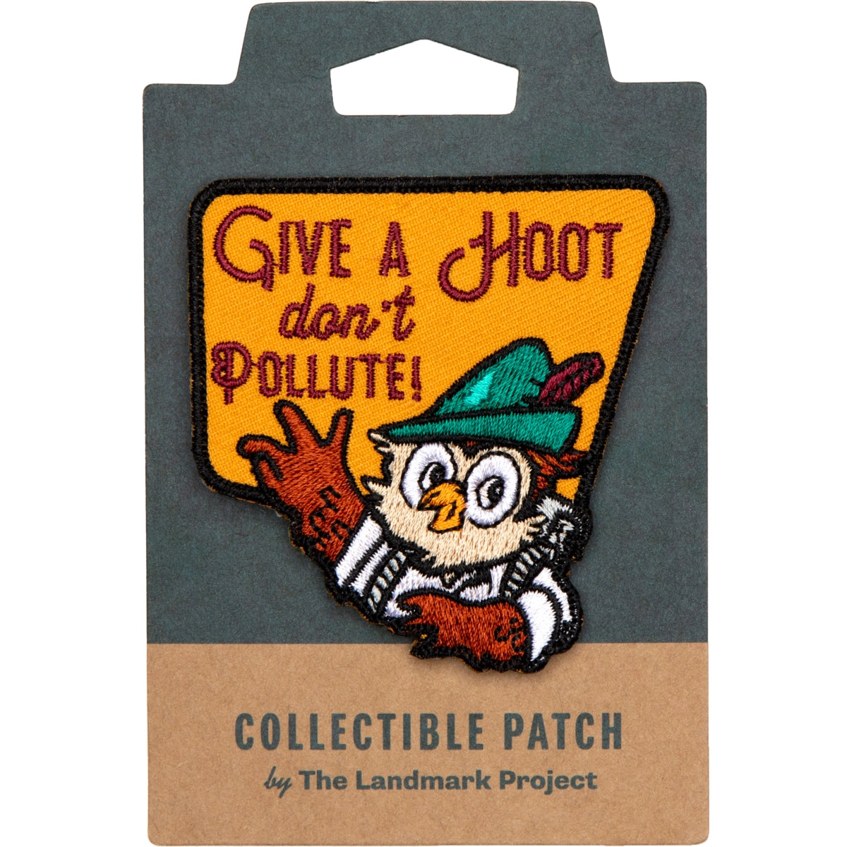 Give A Hoot Embroidered Patch