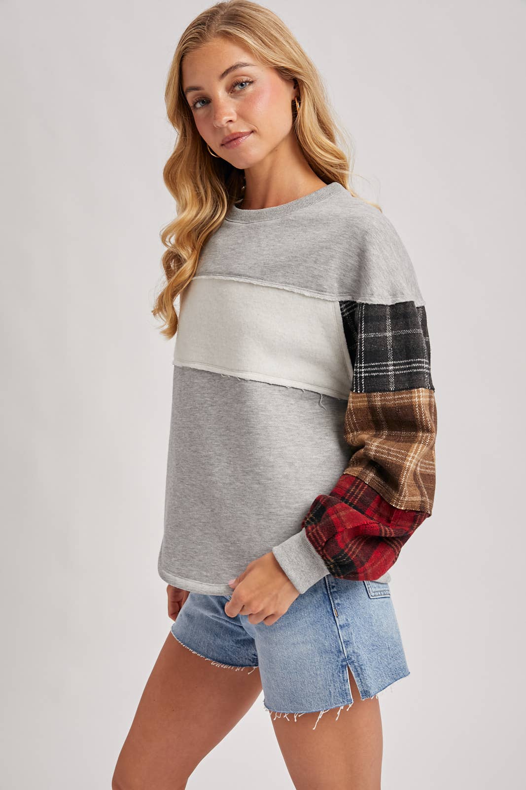 Plaid Pumpkin Patch Sweatshirt