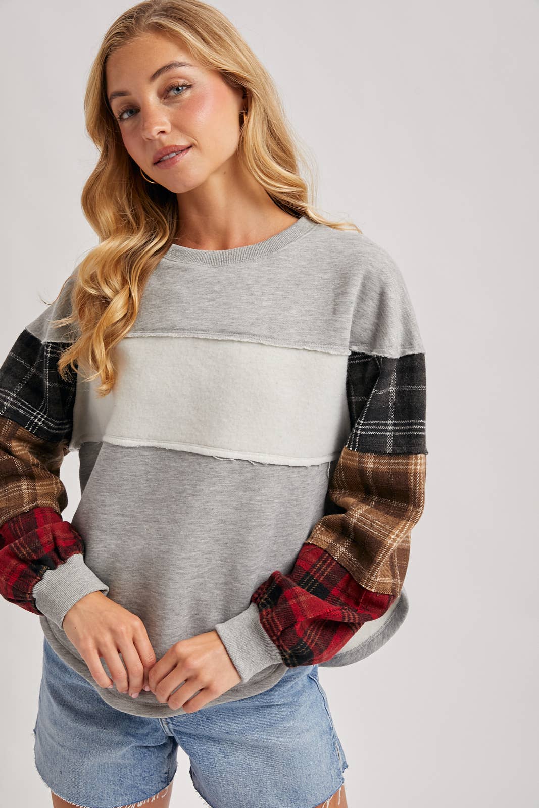 Plaid Pumpkin Patch Sweatshirt