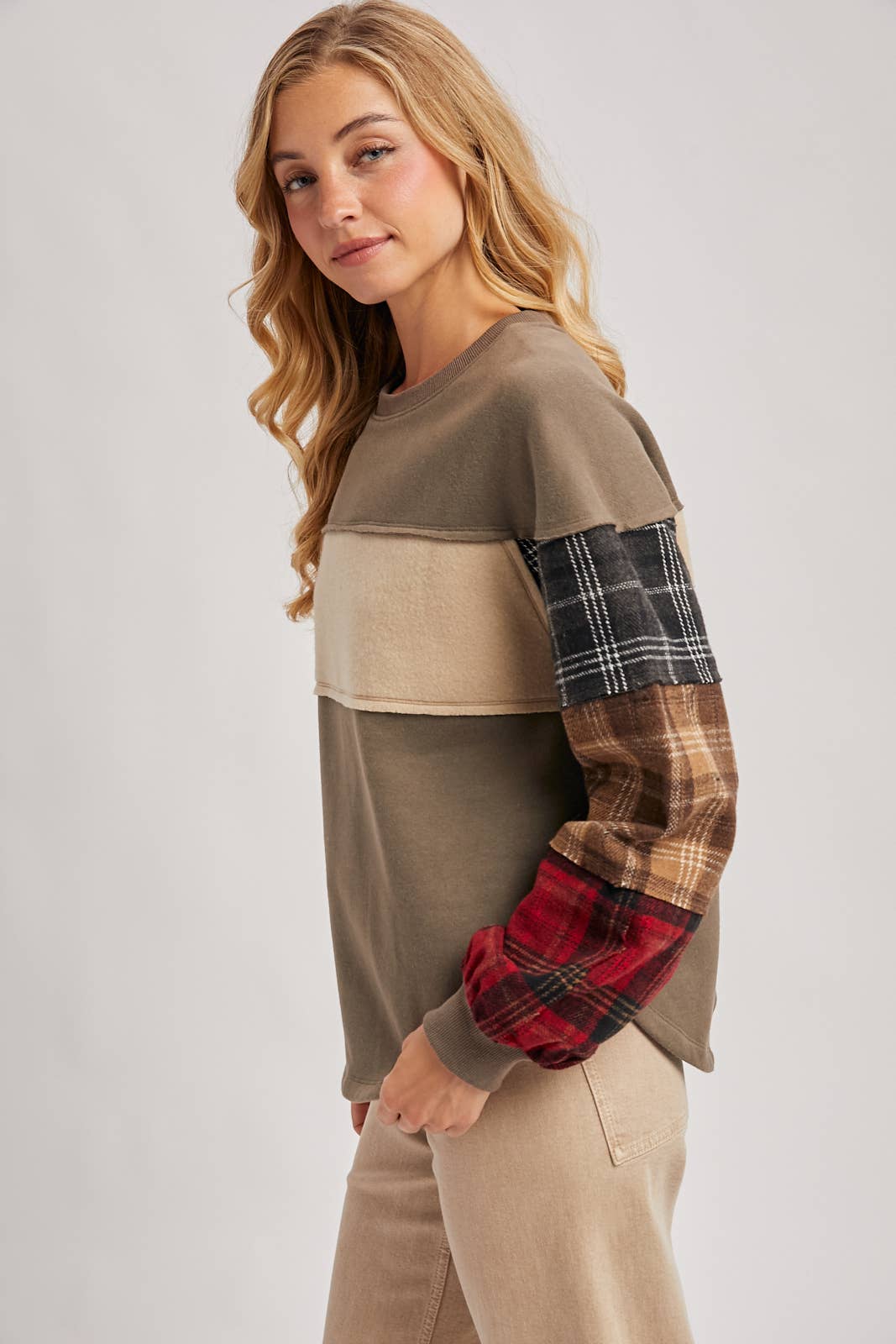 Plaid Pumpkin Patch Sweatshirt