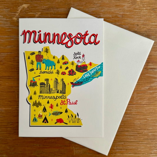 Minnesota Map Card