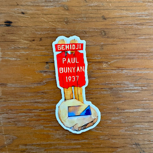 Paul Bunyan's Sign Sticker