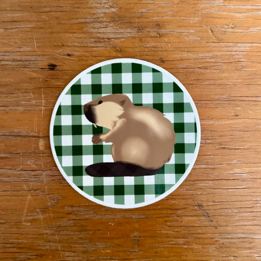 Bucky Beaver Sticker