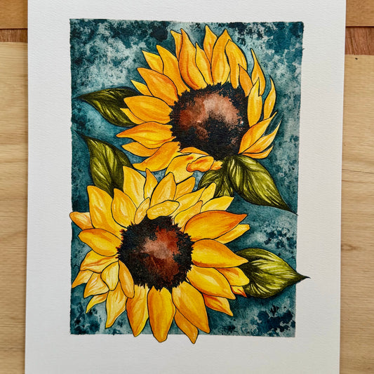 Sunflower Blues Print