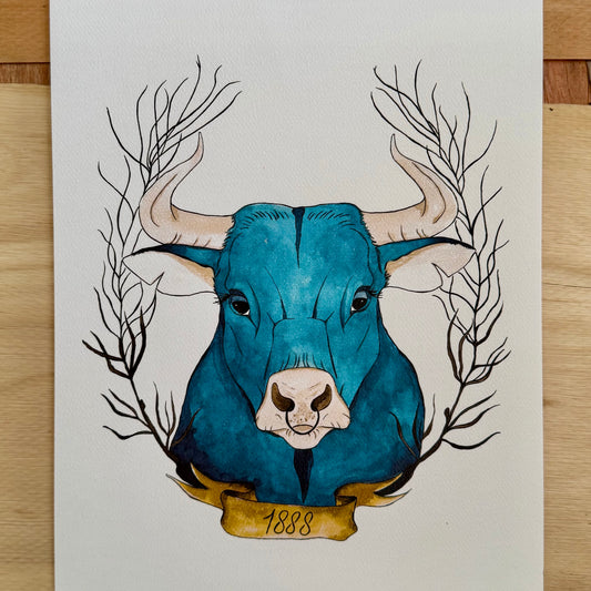 Babe the Blue Ox Print