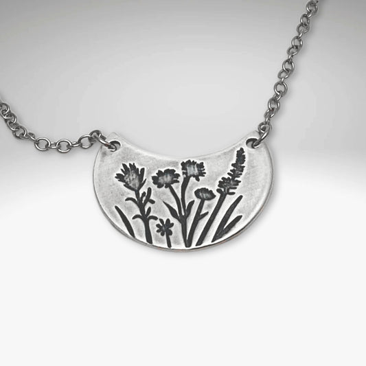 Wildflower Basket Necklace