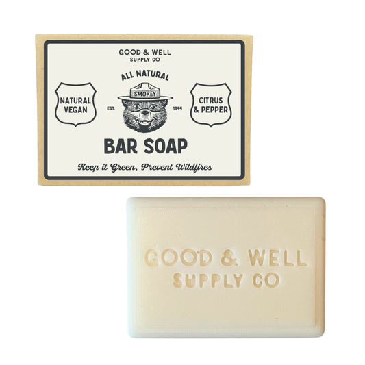 Smokey Bear Bar Soap - Citrus & Pepper