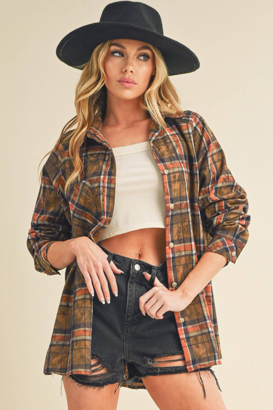 Laura Plaid Washed Flannel