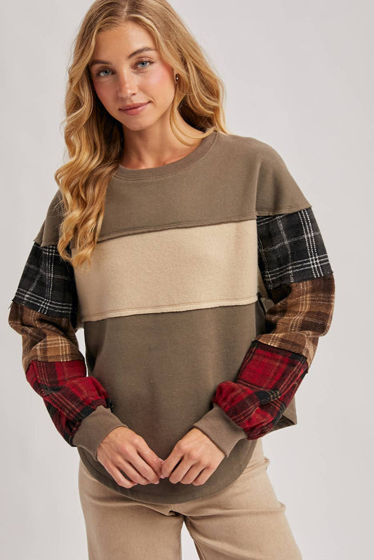 Plaid Pumpkin Patch Sweatshirt