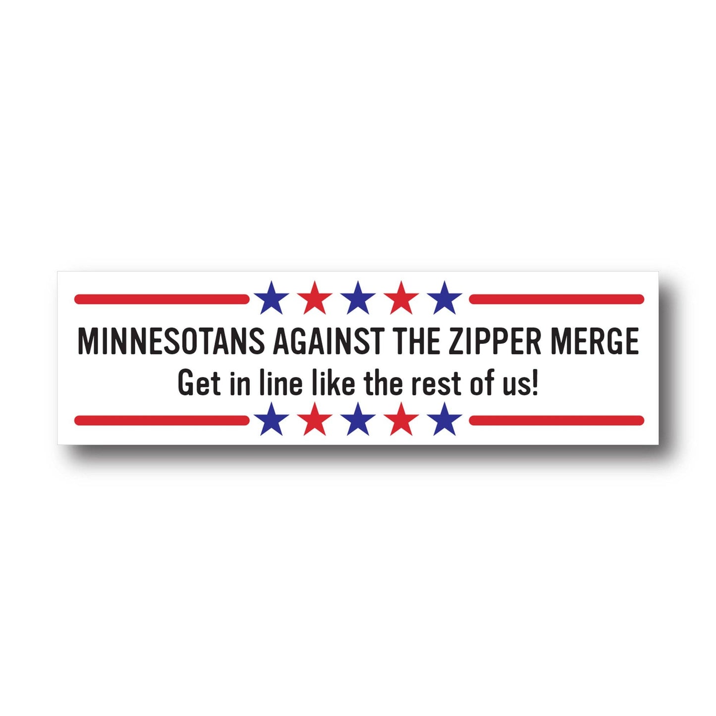 Zipper Merge Bumper Sticker